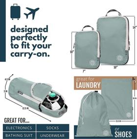 img 2 attached to Packing Travel Organizer Compression Carryon Travel Accessories : Packing Organizers