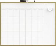 u brands magnetic monthly calendar dry erase board, 16 x 20 inches, gold aluminum frame - 364u00-01 логотип
