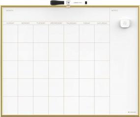 img 4 attached to U Brands Magnetic Monthly Calendar Dry Erase Board, 16 X 20 Inches, Gold Aluminum Frame - 364U00-01