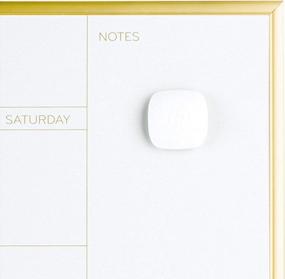 img 1 attached to U Brands Magnetic Monthly Calendar Dry Erase Board, 16 X 20 Inches, Gold Aluminum Frame - 364U00-01