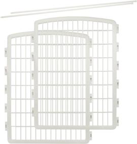 img 4 attached to Iris Exercise 2 Panel Add On Panel Pet Playpen - 34 Inch White, Innovative Door Included