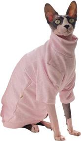 img 4 attached to Bonaweite Hairless T Shirt Breathable Peterbald Dogs -- Apparel & Accessories
