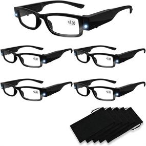 img 4 attached to Reading Glasses Readers Magnifier Nighttime Vision Care ~ Reading Glasses