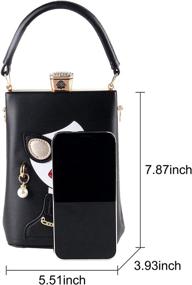 img 3 attached to Novelty Shoulder Leather Satchel Handbags Women's Handbags & Wallets ~ Satchels