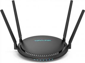 img 4 attached to 📶 WAVLINK AC1200 Gigabit WiFi Router, Dual Band Smart Wireless Internet Router with Touchlink, Speed up to 1200 Mbps, 4x5dBi Omni Directional Antennas, MU-MIMO for Home (Black)