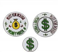 putt for dough with foretra's metallic golf poker chip magnetic ball marker and removable ball marker - a must-have money maker for golfers logo