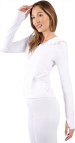 img 2 attached to Stay Comfortable And Stylish During Workouts With Yogalicious Full-Zip Hooded Jacket