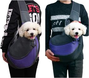 img 3 attached to 🐾 Convenient & Breathable Portable Pet Sling Carrier Bag - Ideal for Small to Medium Dogs & Cats on the Go!