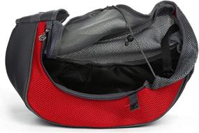 img 2 attached to 🐾 Convenient & Breathable Portable Pet Sling Carrier Bag - Ideal for Small to Medium Dogs & Cats on the Go!