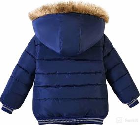 img 3 attached to AMIYAN Toddler Thickened Snowsuit Outerwear Apparel & Accessories Baby Boys ~ Clothing