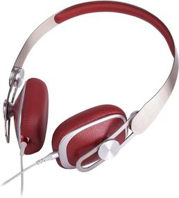 img 4 attached to Moshi Avanti On-Ear Headphones - Lightweight, High-Resolution, Detachable Cable - Burgundy Red (Carrying Case Included)