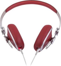 img 3 attached to Moshi Avanti On-Ear Headphones - Lightweight, High-Resolution, Detachable Cable - Burgundy Red (Carrying Case Included)