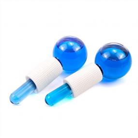 img 4 attached to 🧊 LAKE BLUE Poleview Face Massager: Cooling Ice Globes for Facials – Tighten Skin, Reduce Puffiness, and Smooth Wrinkles