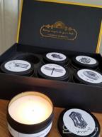 img 1 attached to 6 Pack Aromatherapy Scented Candles For Home, Men'S Candle Gift Set With 6 Different Scents, 150H Long Lasting Soy Wax Stress Relief & Relaxation review by Tim Knain