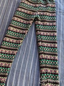 img 6 attached to Rysly Girls Winter Thick Warm Long Pants: Fleece Lined Leggings with Unique Prints