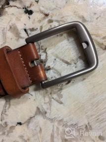 img 6 attached to Classic Men's Belt Accessories: Bullko 👔 Genuine Leather Belts for 34-36 Inch Waist