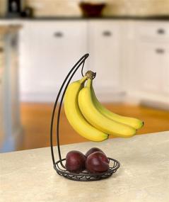 img 1 attached to 🍌 Stylish and Sturdy Black Spectrum Diversified Grid Banana Holder