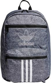 img 2 attached to adidas Originals National Backpack with 3-Stripes, Onix Jersey/Black, Universal Size