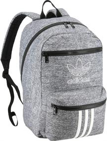 img 4 attached to adidas Originals National Backpack with 3-Stripes, Onix Jersey/Black, Universal Size