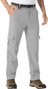 img 1 attached to Rdruko Men'S Snow Ski Outdoor Waterproof Insulated Hiking Snowboard Fleece Work Pants 6 Pockets