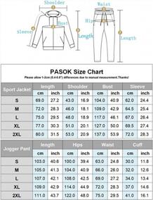 img 1 attached to Men'S Full Zip Activewear Sport Suit - PASOK 2 Piece Jogging Sweatsuits For Athletic Outfits