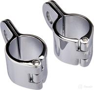 🏍️ kuryakyn 1000 motorcycle accessory: magnum quick clamps - chrome, 1 pair, for 1-1/4" engine guards or tubing логотип