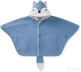 img 4 attached to 🧥 Warm and Cozy: pureborn Baby Toddler Hooded Poncho Cape Cloak Fleece Jacket Coat - Perfect Winter Outfit for 0-4 Years!
