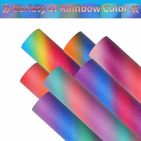 img 2 attached to 7 Sheets Assorted Colors Pattern Permanent Vinyl For DIY Decals Gifts - TransWonder Rainbow Vinyl For Cricut Machine Adhesive Stickers Valentine'S Day