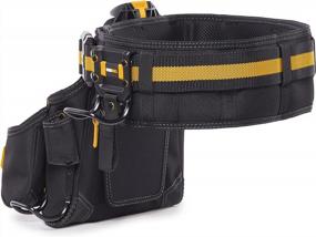 img 1 attached to Heavy Duty 3-Piece Handyman Tool Belt Set By ToughBuilt - Durable And High Quality With 2 Cliptech® Pouches And Padded Toolbelt - TB-CT-102-3P
