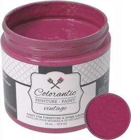 img 4 attached to DIY Paint For Cabinets, Glass & Wood - Colorantic GLASS OF WINE Chalk Based Multi-Surface Craft Paint (16 Oz) Non-Toxic RED PURPLE BURGUNDY Decorative Painting With Wax Finish