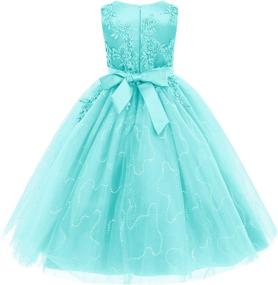 img 3 attached to Wedding Bridesmaid Princess Communion Birthday Girls' Clothing : Dresses