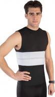 nyortho elastic rib support belt - torso compression rib brace treatment wrap for natural healing (male - fits 30"-45" chest) логотип
