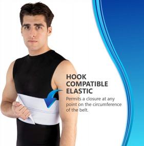 img 2 attached to NYOrtho Elastic Rib Support Belt - Torso Compression Rib Brace Treatment Wrap For Natural Healing (Male - Fits 30"-45" Chest)