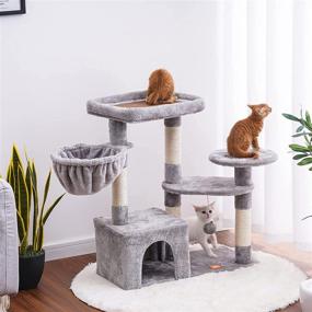 img 2 attached to 🐱 Heybly Cat Tree Tower Condo: Sisal Scratching Posts + Cooling Mat for Kittens