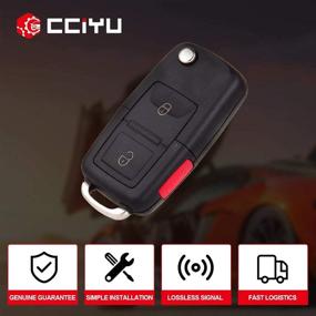 img 2 attached to CCiYu 2X Keyless Entry Remote Control Car Key Fob 3 Buttons Replacement for Mazda, Lincoln, Mercury, Ford (98-16)