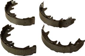 img 1 attached to 🥁 Enhanced Performance Drum-in-Hat Parking Brake Shoe Set by Raybestos for Professional Grade Results