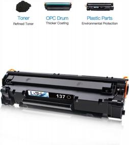 img 2 attached to 🖨️ LxTek Compatible Toner Cartridge CRG137 9435B001AA Replacement for Canon ImageClass D570 MF232w MF236n MF216N MF227dw LBP151dw Printer (1 Black)