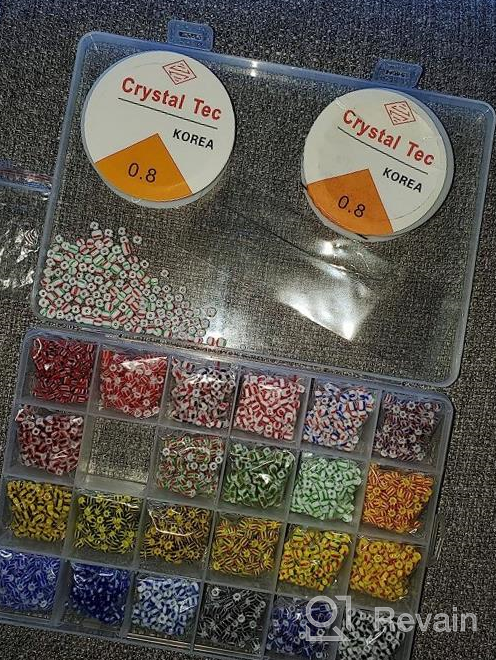 img 1 attached to Get Creative With EuTengHao'S 9600Pcs Glass Seed Beads For DIY Jewelry Making - 24 Vibrant Colors Included! review by Jeremy Gorsage