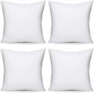 upgrade your home decor with acanva premium pillow inserts - 4 pack white euro sham stuffers for bed, couch, and sofa logo