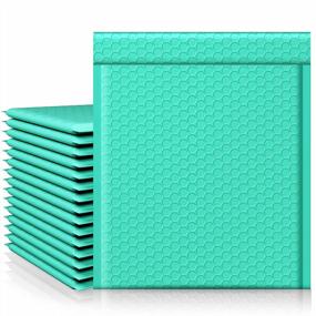 img 4 attached to Fuxury Teal Bubble Mailers - 25 Pack, 8.5X12 Inch Waterproof Padded Envelopes With Strong Adhesion For Small Business Shipping, Books, Clothes And Makeup Supplies