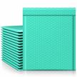 fuxury teal bubble mailers - 25 pack, 8.5x12 inch waterproof padded envelopes with strong adhesion for small business shipping, books, clothes and makeup supplies logo
