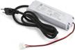 60w dimmable led driver - compatible w/ lutron & leviton dimming for strip lights, cabinet lights, puck & module lighting logo