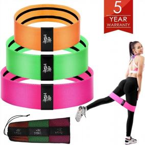img 4 attached to Resistance Bands Set - Include 5 Stackable Exercise Bands With Foam Handle, Door Anchor Attachment, Legs Ankle Straps, Portable Carry Bag For Fitness, Suspension, Speed Strength, Home Gym, Yoga