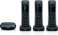 смарт-беспроводной телефон motorola axh03 dect 6.0 со встроенной функцией alexa и автоответчиком — включает 3 трубки логотип