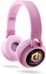 powerlocus kids wireless bluetooth headphones over-ear with led, foldable headset w/ mic, volume limited for phones, tablets & laptops logo