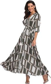 img 3 attached to 👗 Chic and Nostalgic: Womens Dresses with Sleeve Buttons - Vintage Clothing Collection