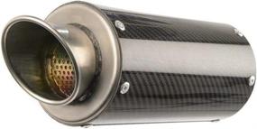 img 1 attached to 🔥 Harness the Power: Hotbodies Racing Carbon Fiber Slip-On MGP Exhaust Canister 41401-2400