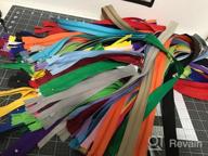 img 1 attached to 120Pcs Assorted Length And Color Nylon Zippers For Sewing Crafts Projects And Bag Making - Get Your Bulk Zipper Supply Now review by Ashley Gauthier