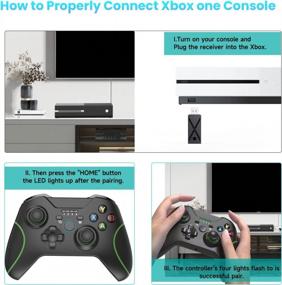 img 1 attached to 2.4GHz Wireless Gamepad Controller For Xbox One, X/S Series, PC Windows 7/8/10/11 With 3.5Mm Headphone Jack Compatible With Xbox One S & X.