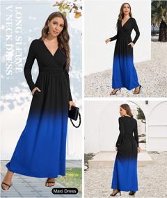 img 1 attached to Stylish And Comfortable Plus Size Maxi Dress With Pockets